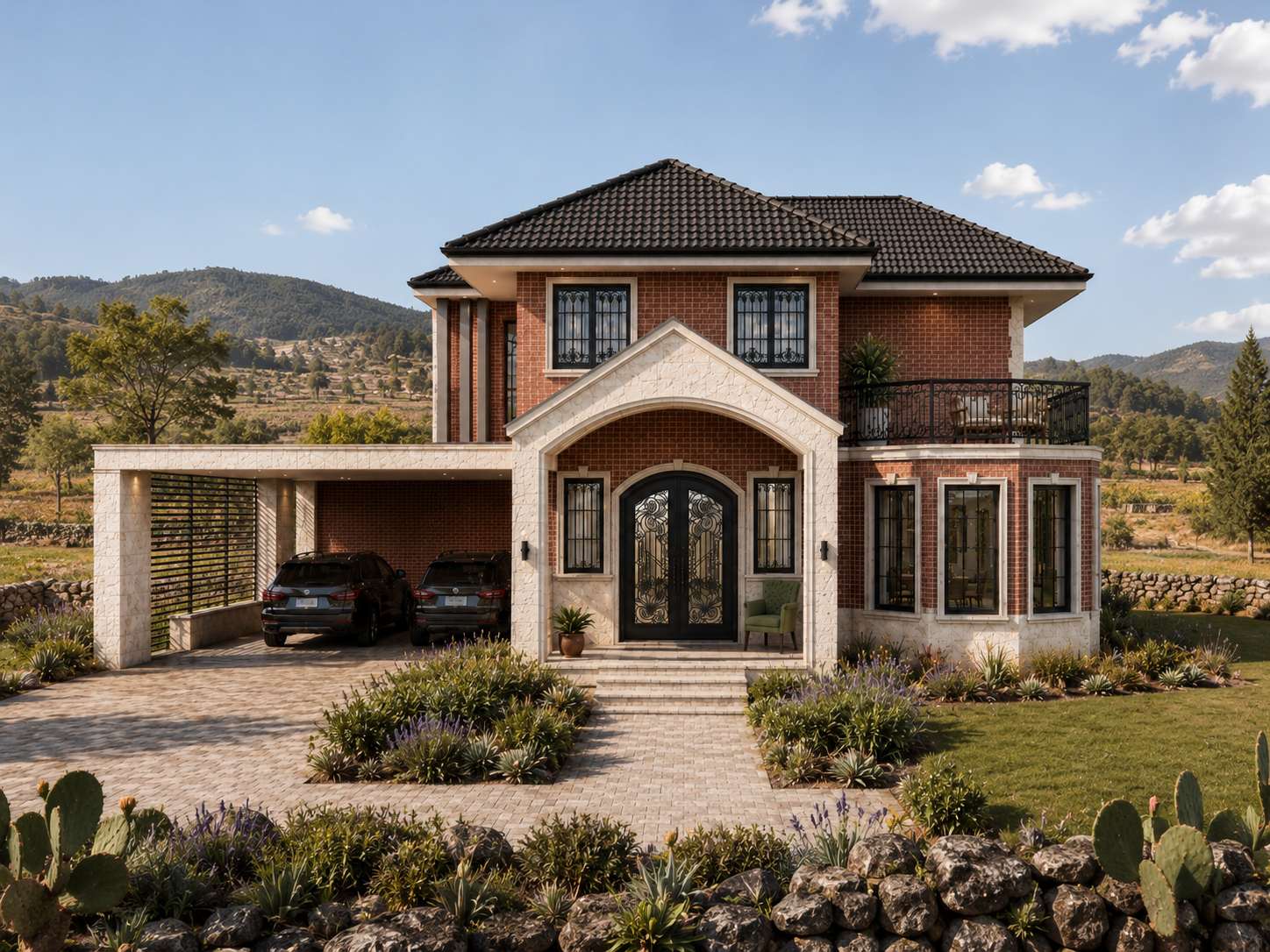 Render de fachada residencial